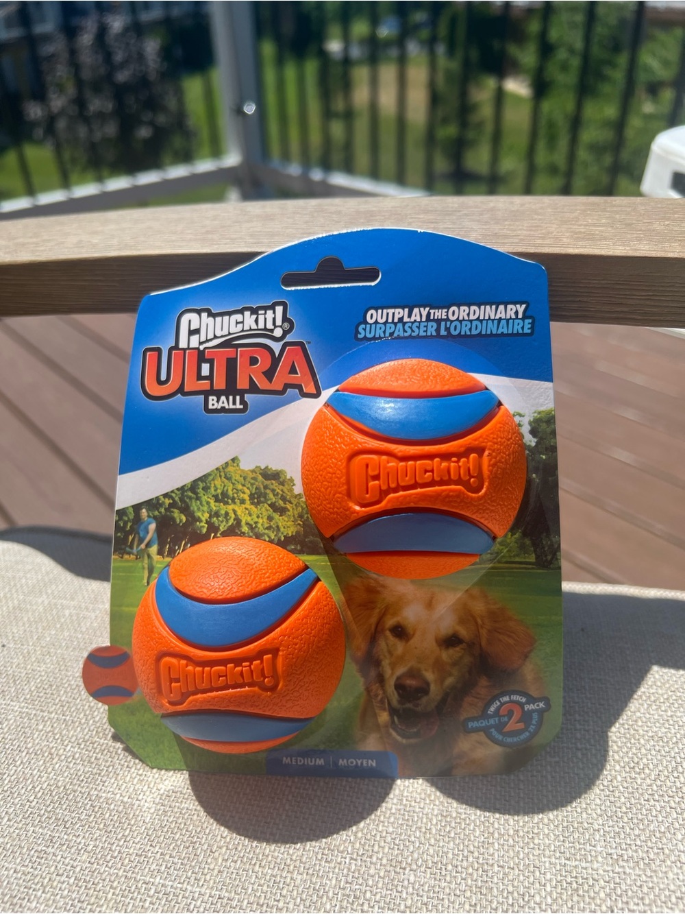 Chuckit!Ultra Ball Medium Dog Fetch Toy (2 Pack)